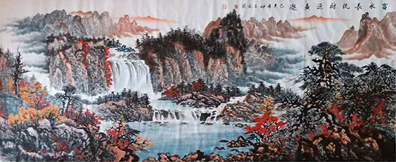 王水胜作品13《富水长流 财源广进》